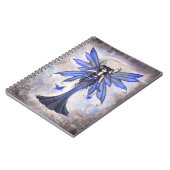 Blue Fairy Fantasy Art Notebook Notizblock (Linke Seite)