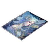 Blue Fairy Fantasy Art Notizblock (Linke Seite)