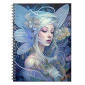 Blue Fairy Fantasy Art Notizblock (Vorderseite)