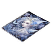 Blue Fairy Fantasy Art Notizblock (Linke Seite)
