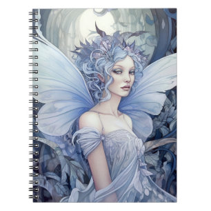 Blue Fairy Fantasy Art Notizblock