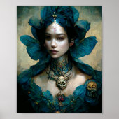 Blue Fairy Fantasy Art Poster (Vorne)