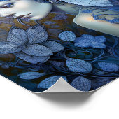 Blue Fairy Fantasy Art Poster