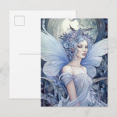 Blue Fairy Fantasy Art Postkarte (Vorne/Hinten)