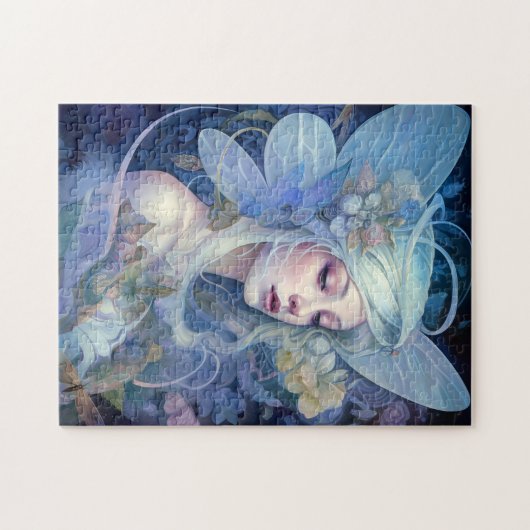 Blue Fairy Fantasy Art Puzzle (Horizontal)
