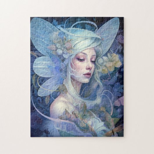 Blue Fairy Fantasy Art Puzzle (Vertikal)
