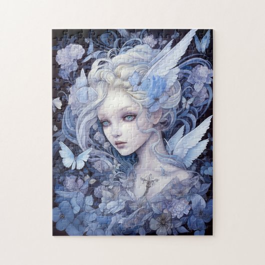 Blue Fairy Fantasy Art Puzzle (Vertikal)