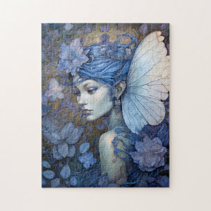 Blue Fairy Fantasy Art Puzzle