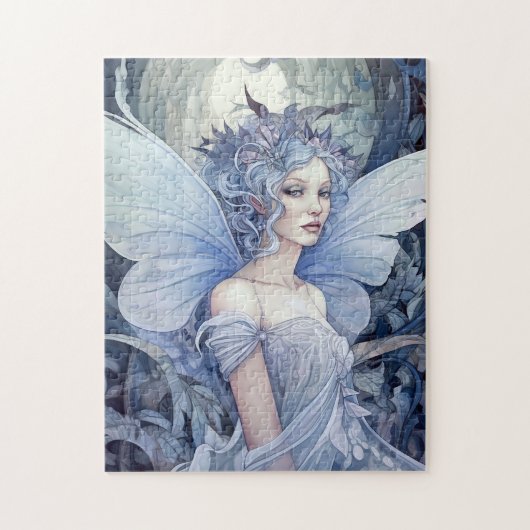 Blue Fairy Fantasy Art Puzzle (Vertikal)