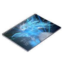 Blue Fairy In The Vortex Notebook - passen Sie es