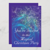 BLUE FAIRY LIGHTS EINLADUNG (Vorne/Hinten)