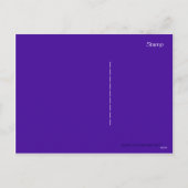 BLUE FAIRY LIGHTS FEIERTAGSPOSTKARTE (Rückseite)