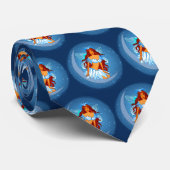 Blue Fairy Night Moon Krawatte (Gerollt)