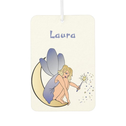 Blue Fairy Personalized Car Air Freshner Autolufterfrischer (Vorderseite)