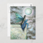 Blue Fairy Postcard von Molly Harrison Postkarte (Vorne/Hinten)