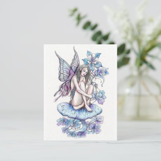 Blue Fairy Postkarte (Stehend Vorderseite)