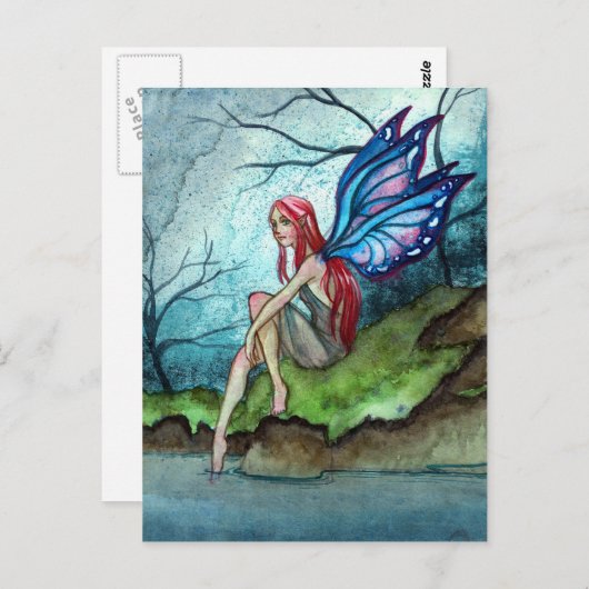 Blue Fairy Postkarte (Vorne/Hinten)