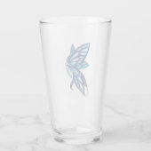 Blue Fairy Wings Fee Gartenanlage Glas (Rückseite)