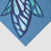 Blue Fairy Wings Fee Gartenanlage Seidenpapier (Ausschnitt)