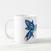 Blue Fairy Wings Feen Art Kaffeetasse (Links)