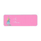 Blue Fairytale Princess-Geschenketiketts (Vorne)
