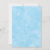 Blue Fairytale Wedding Einladung (Rückseite)