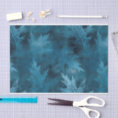 BLUE FALL AUTUMN BLAVES SEIDENPAPIER (Handwerk)