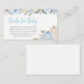 Blue Fall Floral Pumpkin Books for Baby Begleitkarte (Vorne/Hinten)