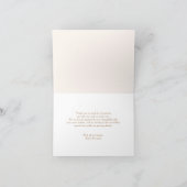 Blue Fall Florals Pumpkin Baby Dusche Dankeskarte (Innenseite)