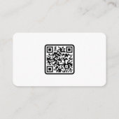 Blue Fall Wedding Attire Dress Code Palette QR Cod Begleitkarte (Rückseite)