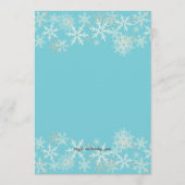 Blue Family Christmas Dinner Menü Vorlage (Rückseite)