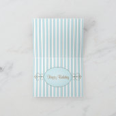 Blue Fancy Cake Karte (Innenseite)