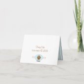 Blue Fancy Cake Karte (Rückseite)