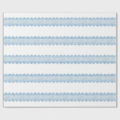Blue Fancylines Geschenkpapier (Flach)