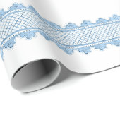 Blue Fancylines Geschenkpapier (Rolleneckpunkt)