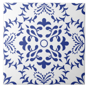 Blue Fanfare Fliese