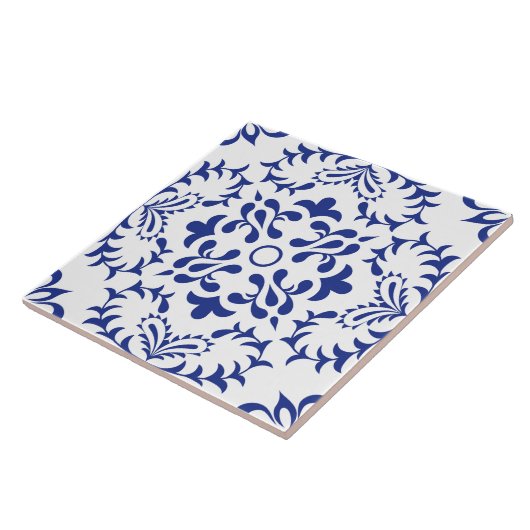 Blue Fanfare Fliese (Seite)