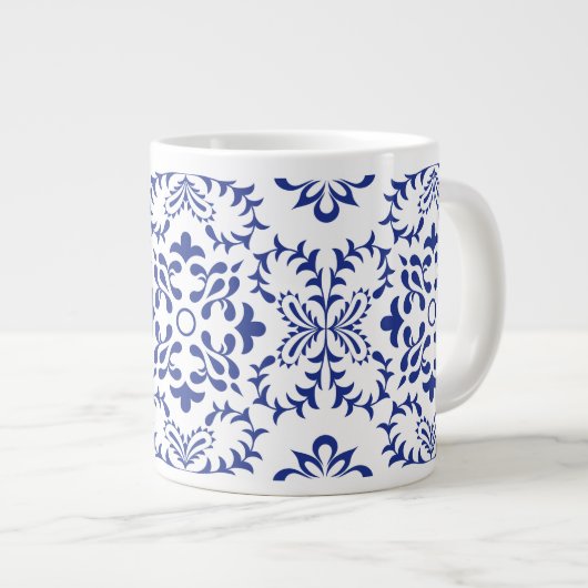Blue Fanfare Jumbo-Tasse (Vorderseite Rechts)