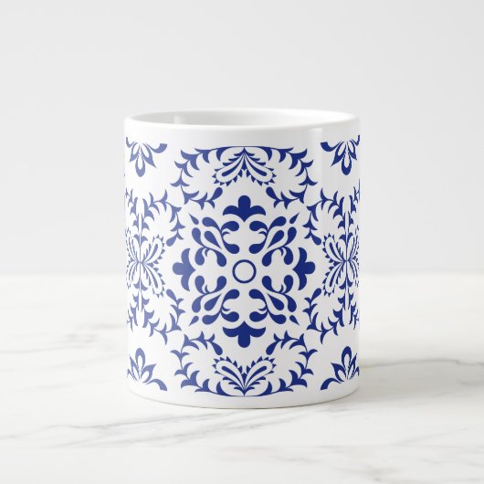 Blue Fanfare Jumbo-Tasse (Vorderseite)