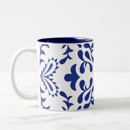 Blue Fanfare Zweifarbige Tasse (Links)