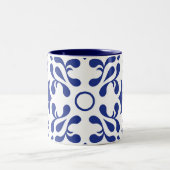 Blue Fanfare Zweifarbige Tasse (Mittel)