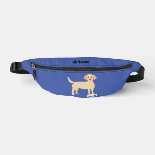 Blue Fanny Pack mit Labrador Dog Bauchtasche (Vorderseite)