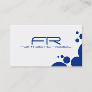Blue Fantastic Rebel Business Cards Visitenkarte