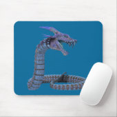 Blue Fantasy Dragon Mousepad (Mit Mouse)