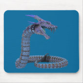 Blue Fantasy Dragon Mousepad (Vorne)