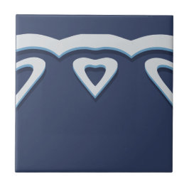 Blue Fantasy Forest Mural Woodland Border Scroll Fliese