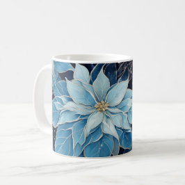 Blue Fantasy Poinsettia Kaffeetasse
