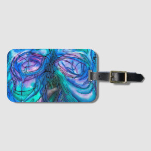 Blue Fantasy Watercolor Gepäckanhänger