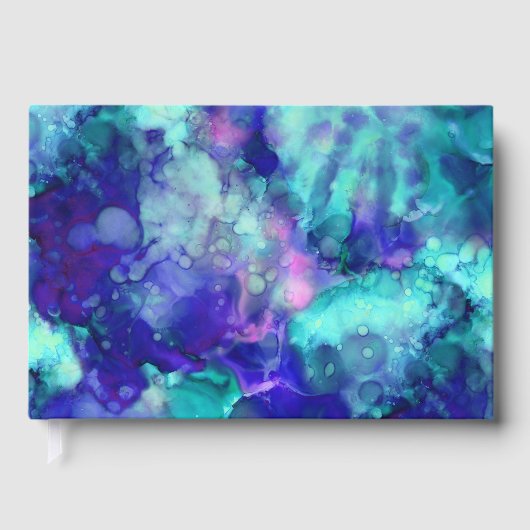 blue fantasy watercolors : gästebuch (Vorderseite)