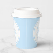 BLUE FARBGESCHÄFTSLOGO MARKIERT EINFACHES UNTERNEH PAPPBECHER (Rechts)